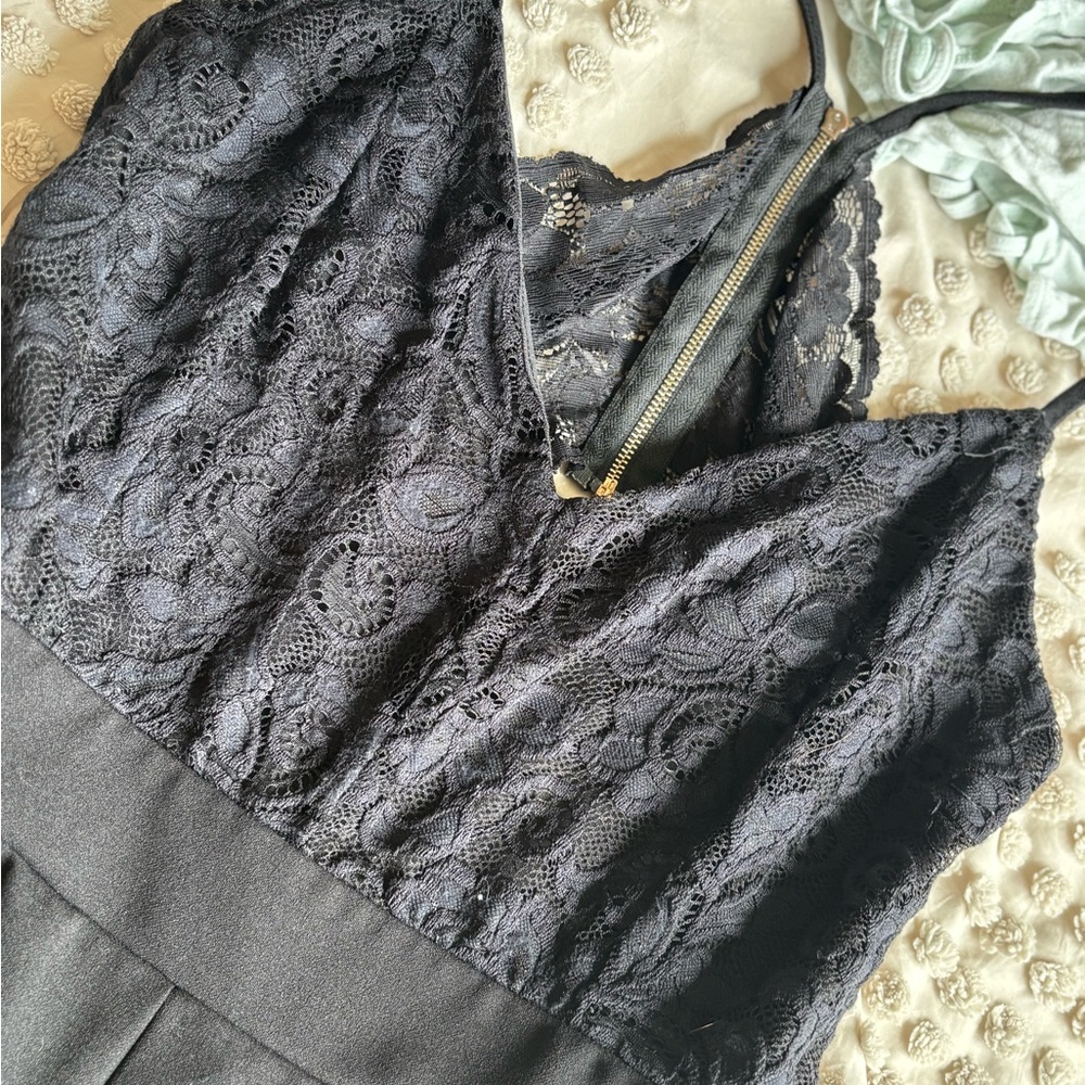 Elegant Black Lace Jumpsuit